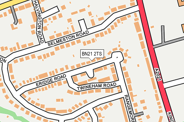 BN21 2TS map - OS OpenMap – Local (Ordnance Survey)