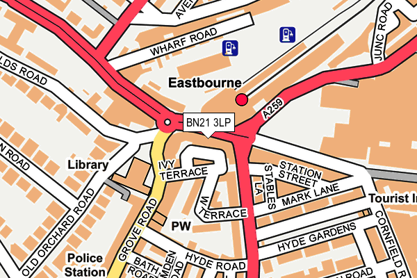 Map of EASTBORN LIMITED at local scale