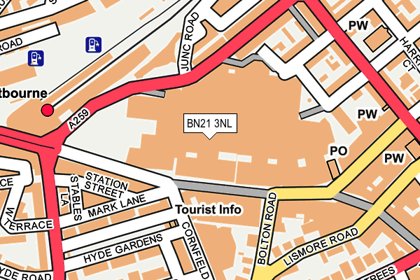 BN21 3NL map - OS OpenMap – Local (Ordnance Survey)