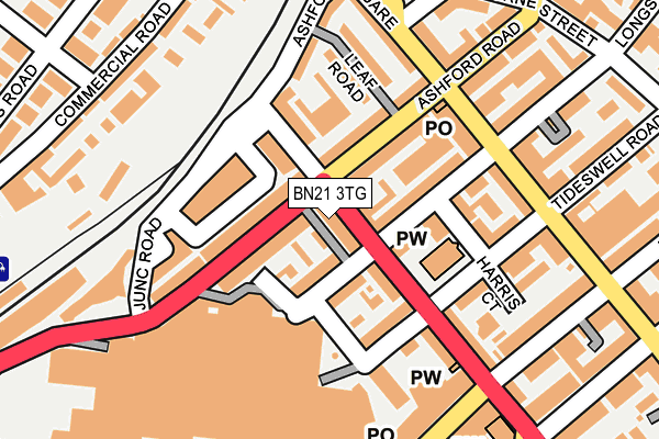 BN21 3TG map - OS OpenMap – Local (Ordnance Survey)