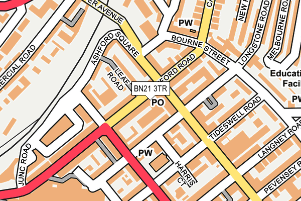 BN21 3TR map - OS OpenMap – Local (Ordnance Survey)
