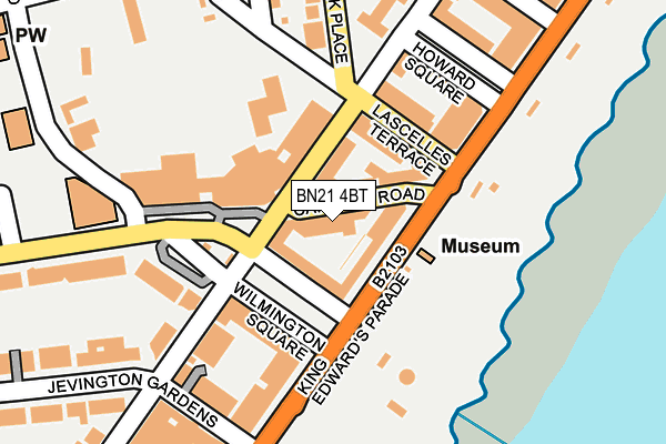 BN21 4BT map - OS OpenMap – Local (Ordnance Survey)