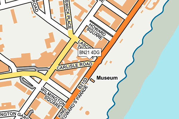 BN21 4DG map - OS OpenMap – Local (Ordnance Survey)