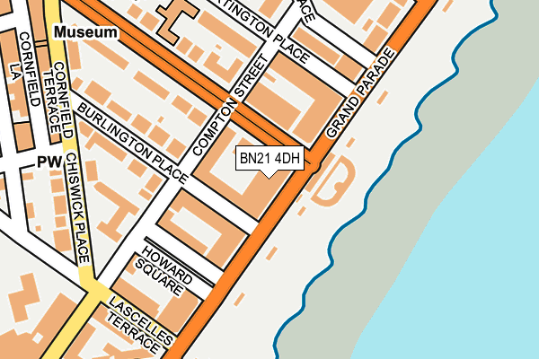 BN21 4DH map - OS OpenMap – Local (Ordnance Survey)