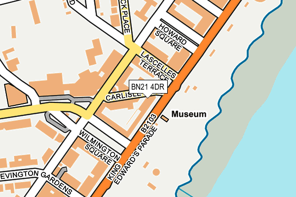 BN21 4DR map - OS OpenMap – Local (Ordnance Survey)