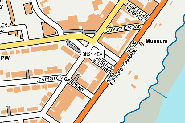 BN21 4EA map - OS OpenMap – Local (Ordnance Survey)
