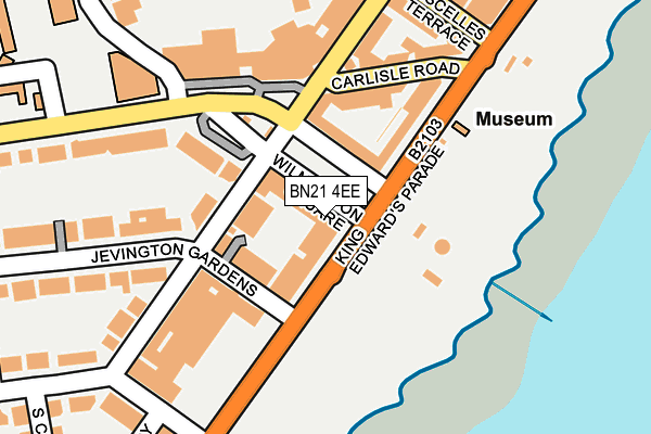 BN21 4EE map - OS OpenMap – Local (Ordnance Survey)