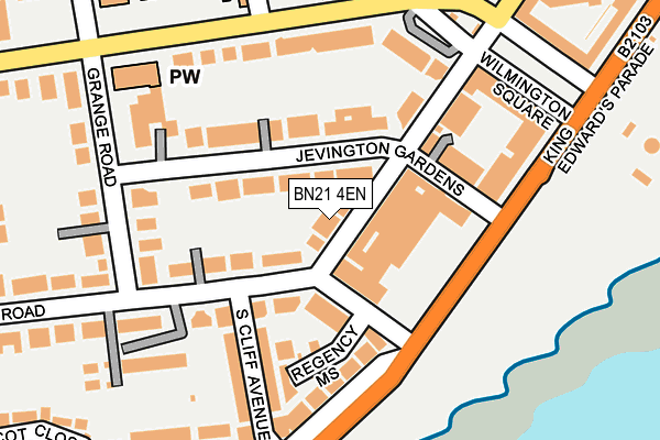 BN21 4EN map - OS OpenMap – Local (Ordnance Survey)