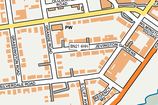 BN21 4HH map - OS OpenMap – Local (Ordnance Survey)