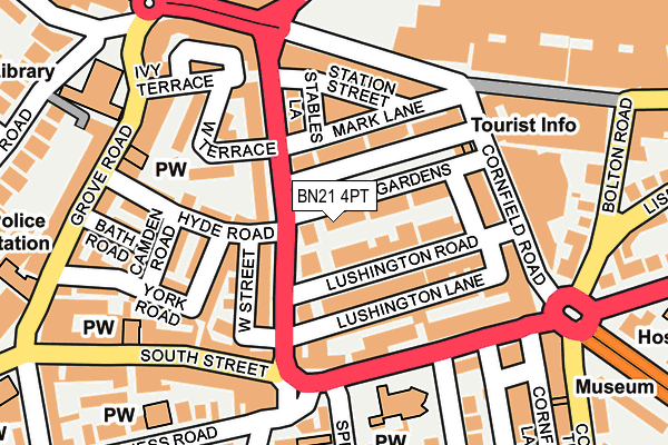 Map of COMPTON STREET LIMITED at local scale
