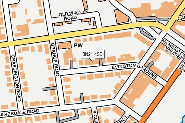 BN21 4SD map - OS OpenMap – Local (Ordnance Survey)
