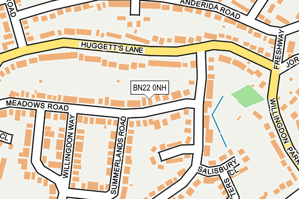 BN22 0NH map - OS OpenMap – Local (Ordnance Survey)