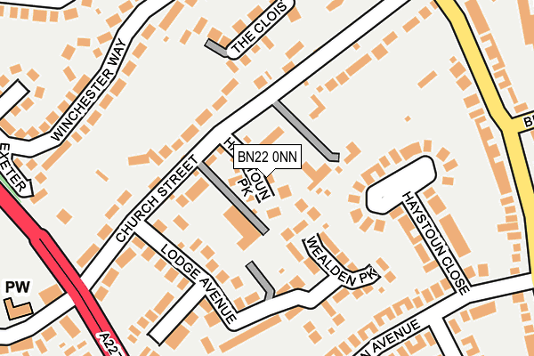 BN22 0NN map - OS OpenMap – Local (Ordnance Survey)