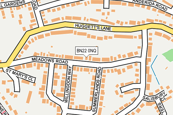 BN22 0NQ map - OS OpenMap – Local (Ordnance Survey)