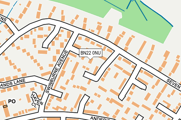 BN22 0NU map - OS OpenMap – Local (Ordnance Survey)