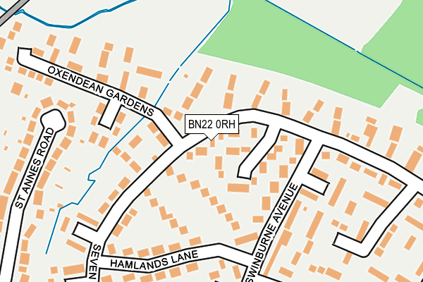 BN22 0RH map - OS OpenMap – Local (Ordnance Survey)