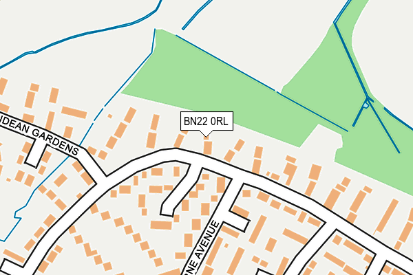 BN22 0RL map - OS OpenMap – Local (Ordnance Survey)