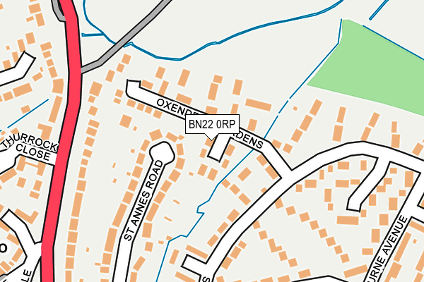 BN22 0RP map - OS OpenMap – Local (Ordnance Survey)