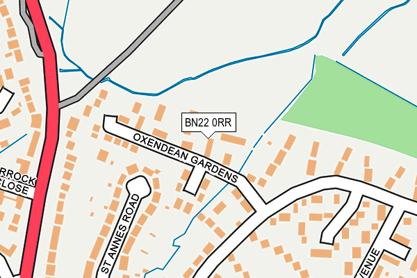 BN22 0RR map - OS OpenMap – Local (Ordnance Survey)