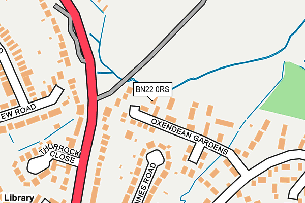 BN22 0RS map - OS OpenMap – Local (Ordnance Survey)