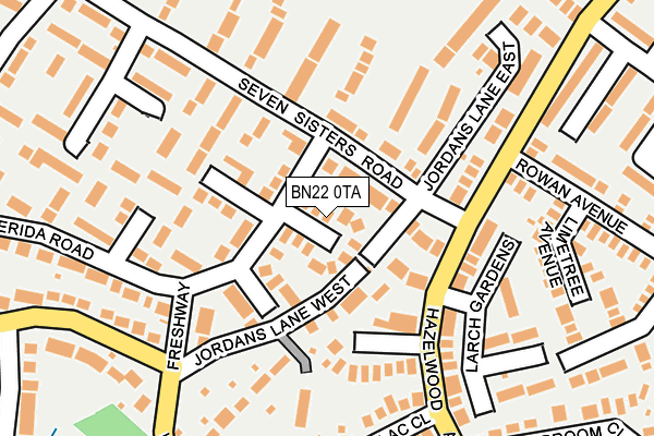 BN22 0TA map - OS OpenMap – Local (Ordnance Survey)