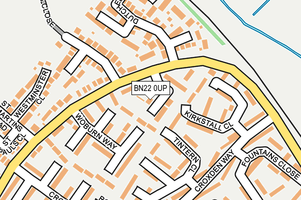 BN22 0UP map - OS OpenMap – Local (Ordnance Survey)