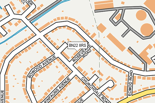 BN22 8RS map - OS OpenMap – Local (Ordnance Survey)