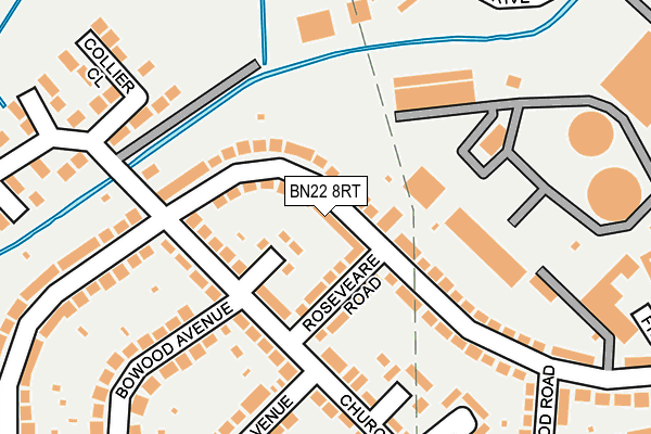 BN22 8RT map - OS OpenMap – Local (Ordnance Survey)