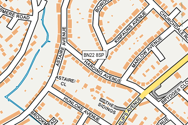 BN22 8SP map - OS OpenMap – Local (Ordnance Survey)