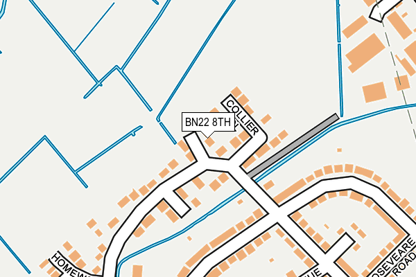BN22 8TH map - OS OpenMap – Local (Ordnance Survey)