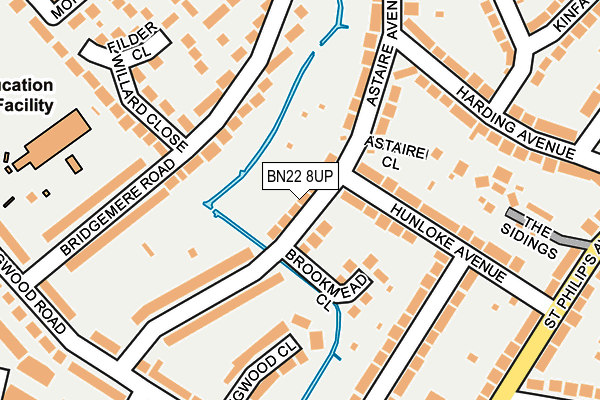 BN22 8UP map - OS OpenMap – Local (Ordnance Survey)