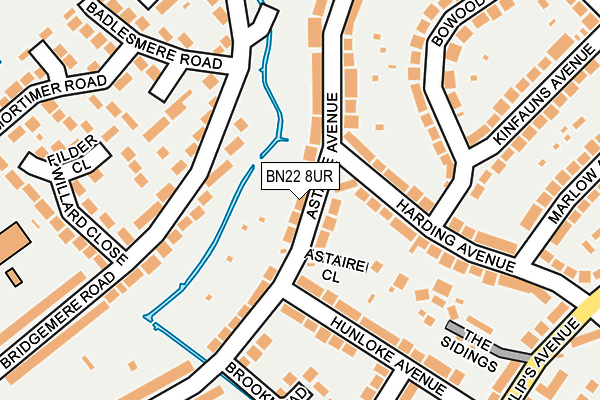 BN22 8UR map - OS OpenMap – Local (Ordnance Survey)