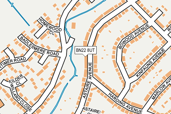 BN22 8UT map - OS OpenMap – Local (Ordnance Survey)