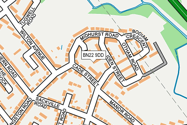 BN22 9DD map - OS OpenMap – Local (Ordnance Survey)