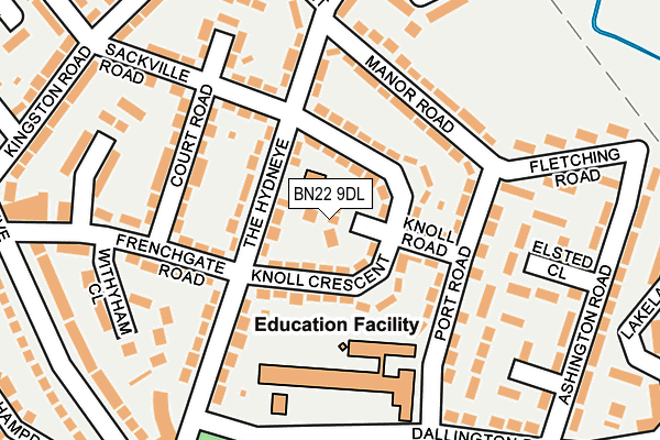 BN22 9DL map - OS OpenMap – Local (Ordnance Survey)