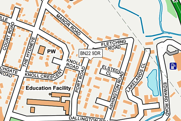 BN22 9DR map - OS OpenMap – Local (Ordnance Survey)