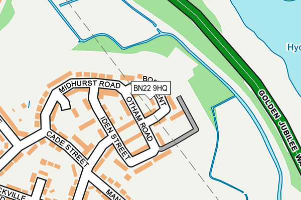 BN22 9HQ map - OS OpenMap – Local (Ordnance Survey)