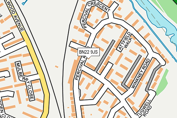 BN22 9JS map - OS OpenMap – Local (Ordnance Survey)