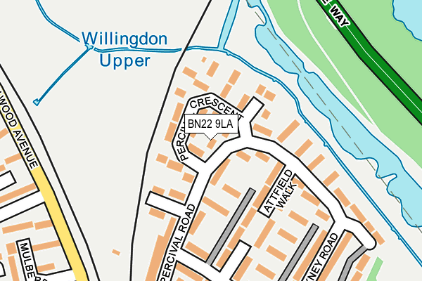 BN22 9LA map - OS OpenMap – Local (Ordnance Survey)