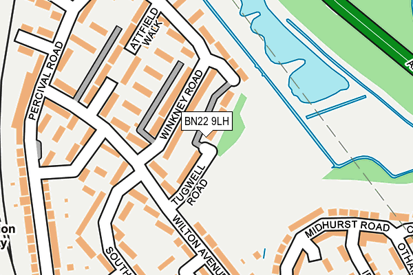 BN22 9LH map - OS OpenMap – Local (Ordnance Survey)