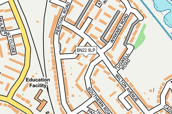 BN22 9LP map - OS OpenMap – Local (Ordnance Survey)