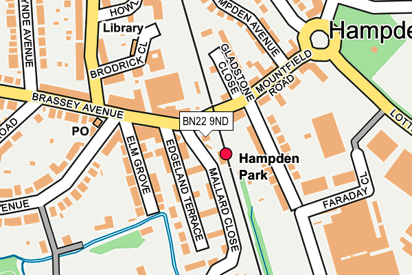 BN22 9ND map - OS OpenMap – Local (Ordnance Survey)