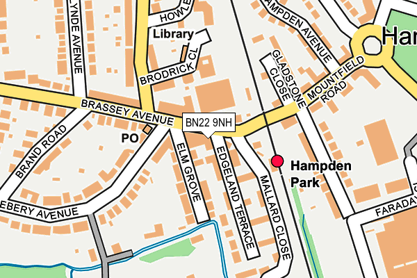 BN22 9NH map - OS OpenMap – Local (Ordnance Survey)