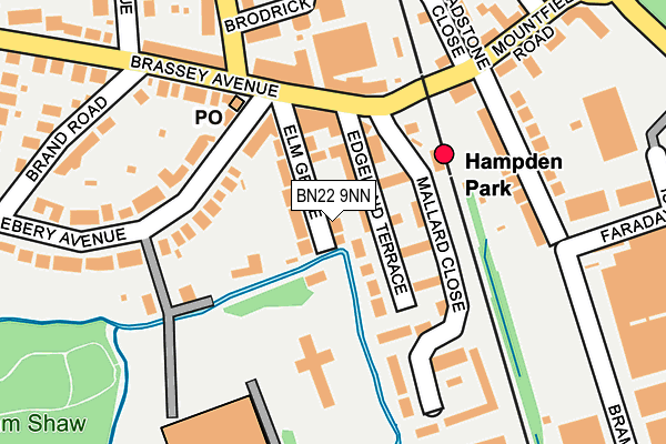 BN22 9NN map - OS OpenMap – Local (Ordnance Survey)