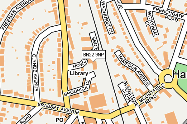 BN22 9NP map - OS OpenMap – Local (Ordnance Survey)