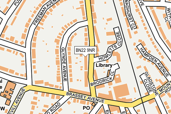 BN22 9NR map - OS OpenMap – Local (Ordnance Survey)