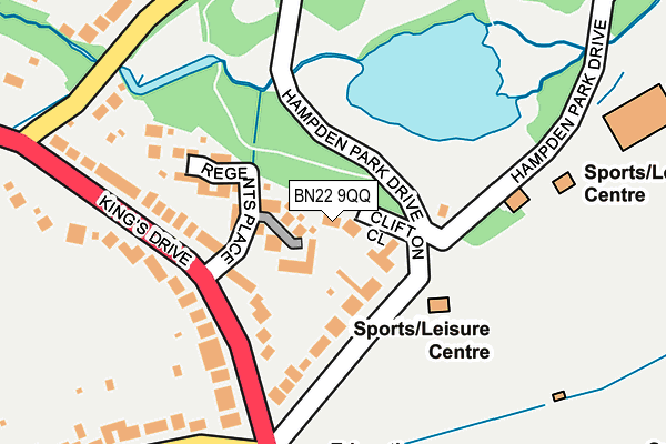 BN22 9QQ map - OS OpenMap – Local (Ordnance Survey)