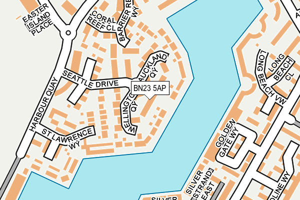 BN23 5AP map - OS OpenMap – Local (Ordnance Survey)