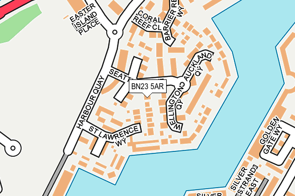BN23 5AR map - OS OpenMap – Local (Ordnance Survey)