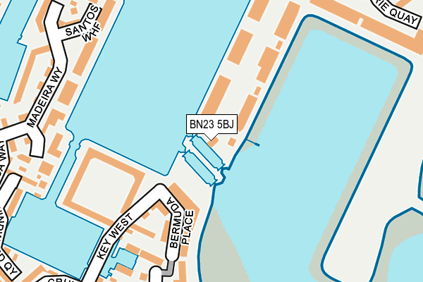 BN23 5BJ map - OS OpenMap – Local (Ordnance Survey)